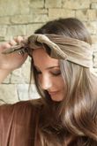 Nora Stretch Velour Headband Earth